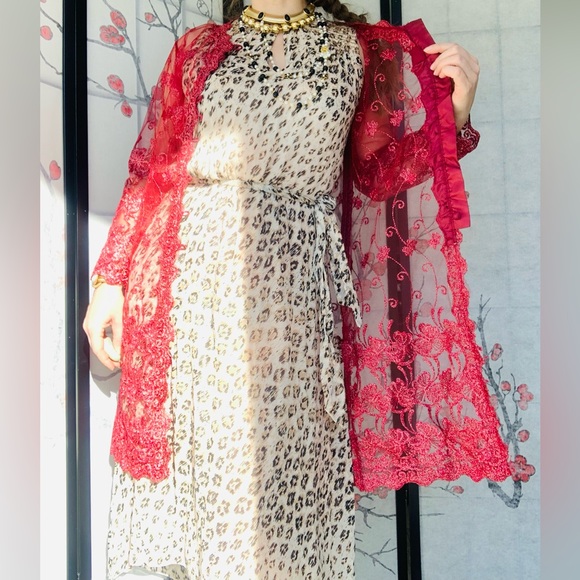 👗 Joie Genuine Silk Leopard Print Dress - Picture 8 of 14